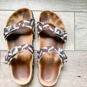 BEADED ZEBRA BIRKENSTOCKS
